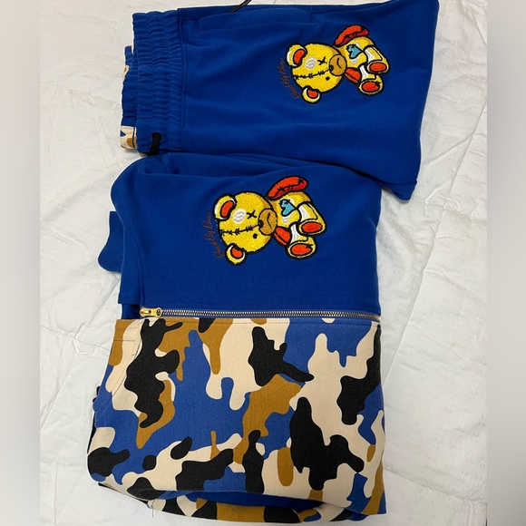 Civilized raised by bear camo Hoodie & Jogger set - Picture 14 of 15